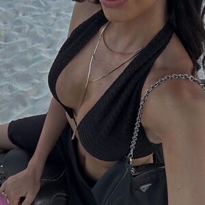 Herringbone layered necklace